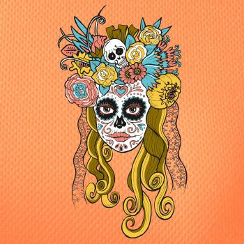 Mexická maska - žena (Pecka design)