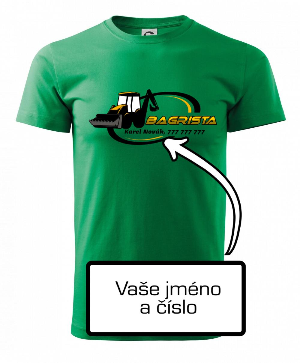 Bagrista v kruhu - vlastný nápis Bagrista v kruhu - vlastný nápis