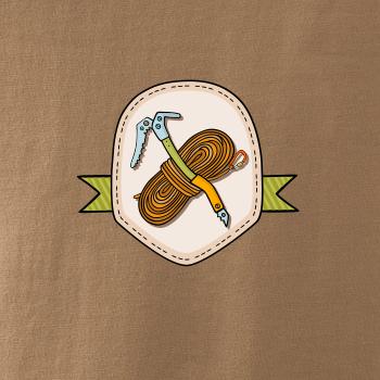 Horolezecké lano a cepín