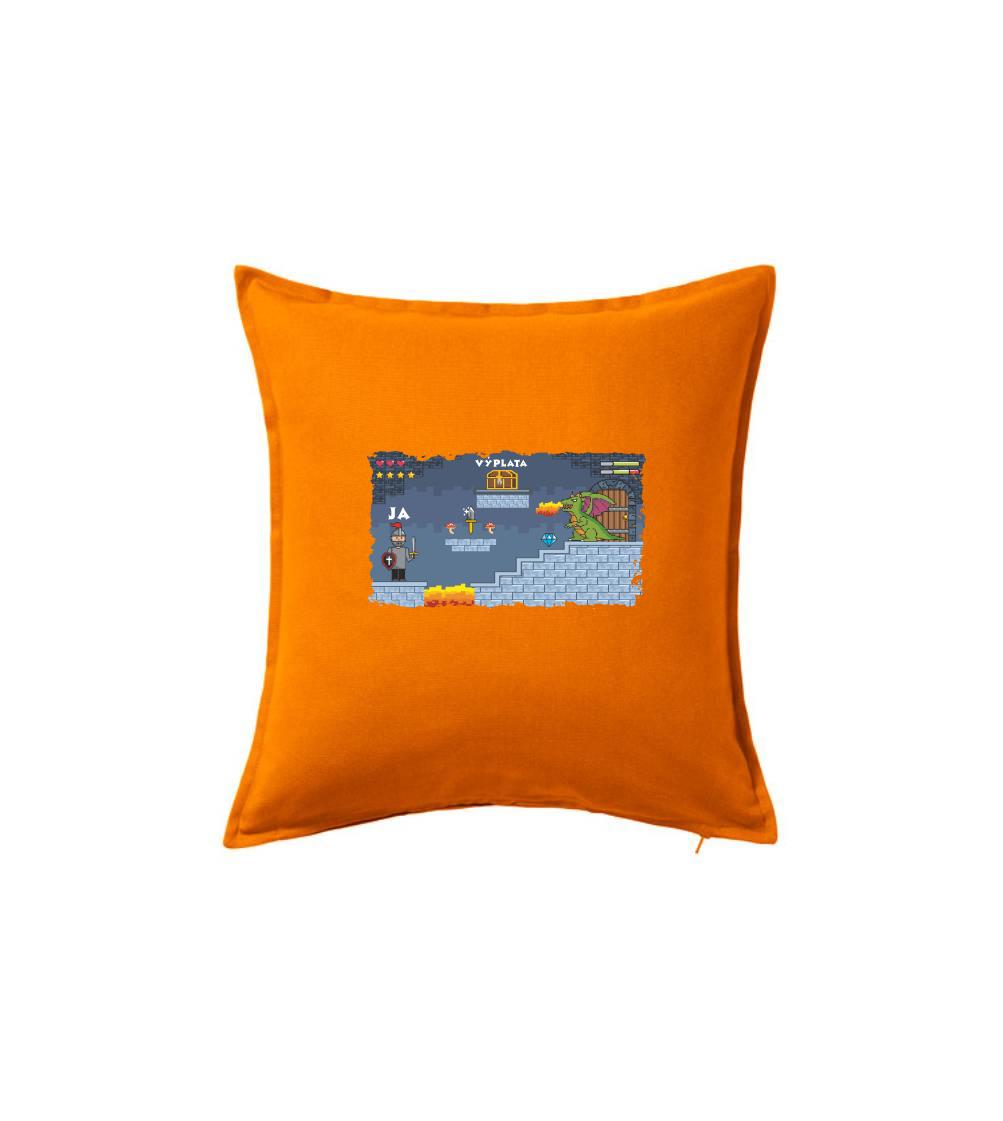 Tričká pre ajťákov - Ja vs. výplata SK - Vankúš 50x50