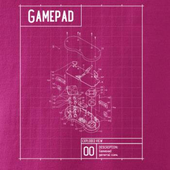 Nákres Gamepad rozobratý Nákres Gamepad rozobratý