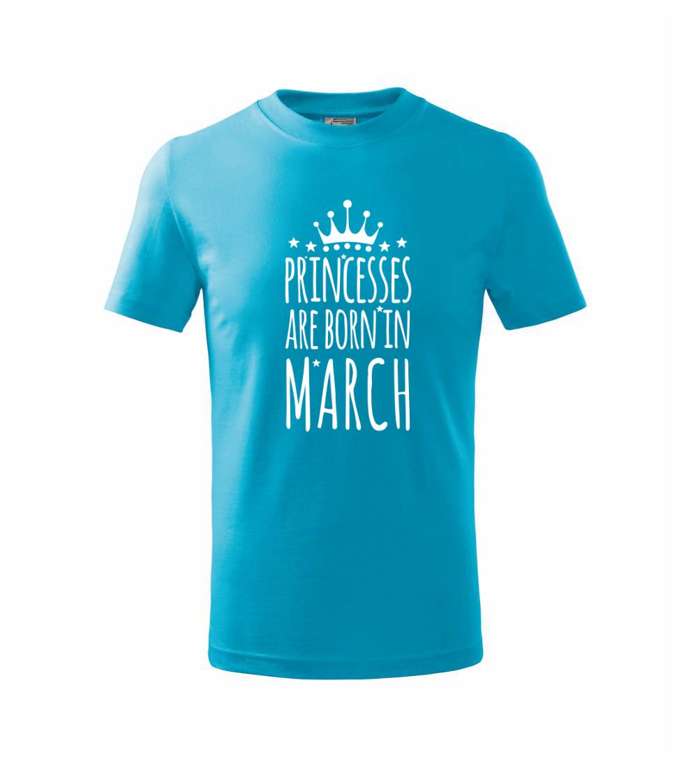 Princesses are born in March
