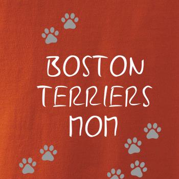 Boston Teriers mom Bostonský teriér (reflexné  tlapky)