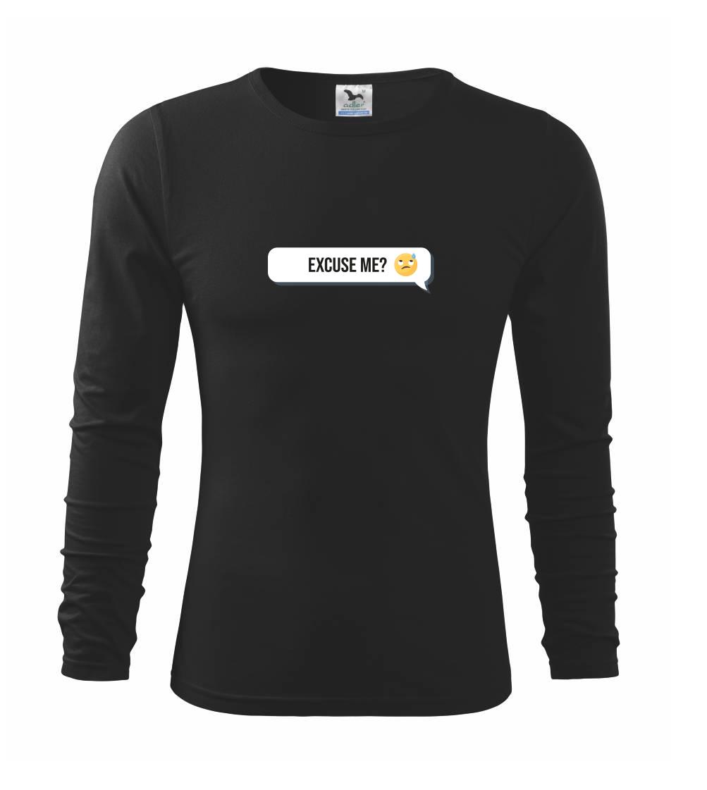 Tričká pre ajťákov - Emoji - excuse me - Tričko detské Long Sleeve