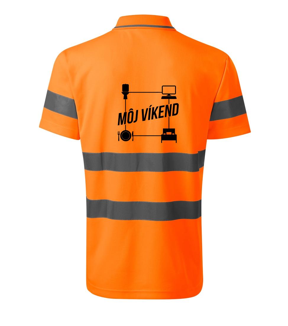 Tričká pre ajťákov - Môj víkend - HV Runway 2V9 - Reflexné polokošeľa