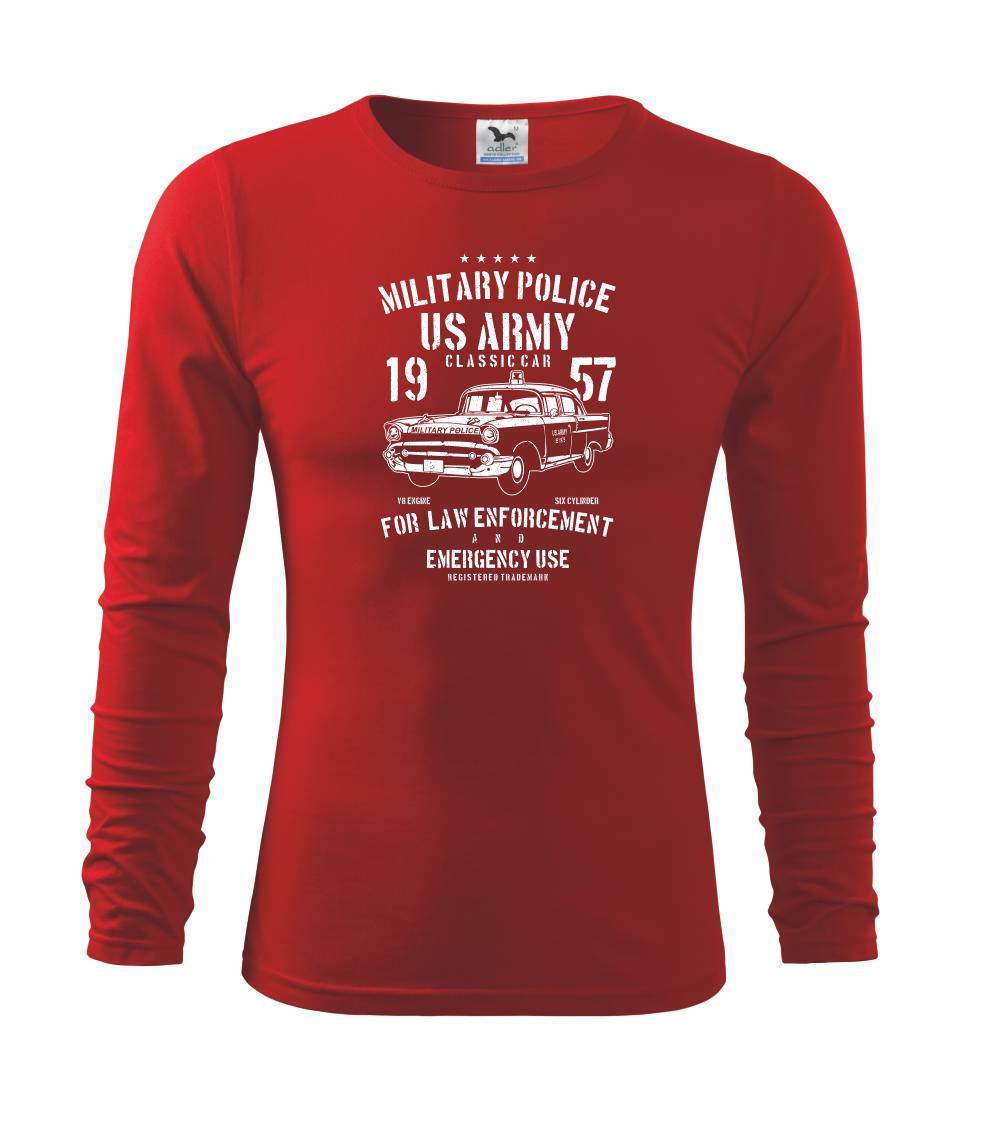 Vojenská tričká s potlačou - Army Classic Car - Tričko detské Long Sleeve