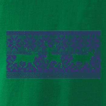 Jeleň vo vianočnom vzore