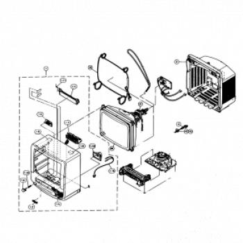Nákres starý CRT televízor Nákres starý CRT televízor