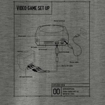 Nákres TV video hra guľatá