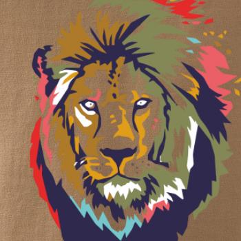 Hlava leva kreslená jednoduchá Hlava leva kreslená jednoduchá