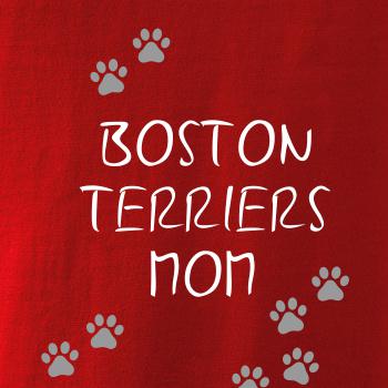 Boston Teriers mom Bostonský teriér (reflexné  tlapky)
