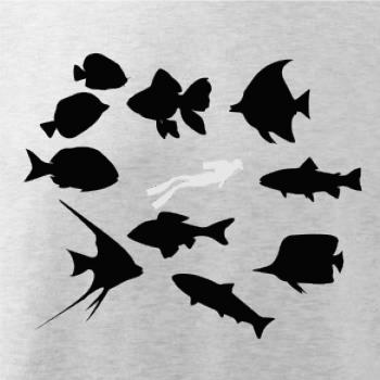 Potápač ryby štvorec Potápač ryby štvorec