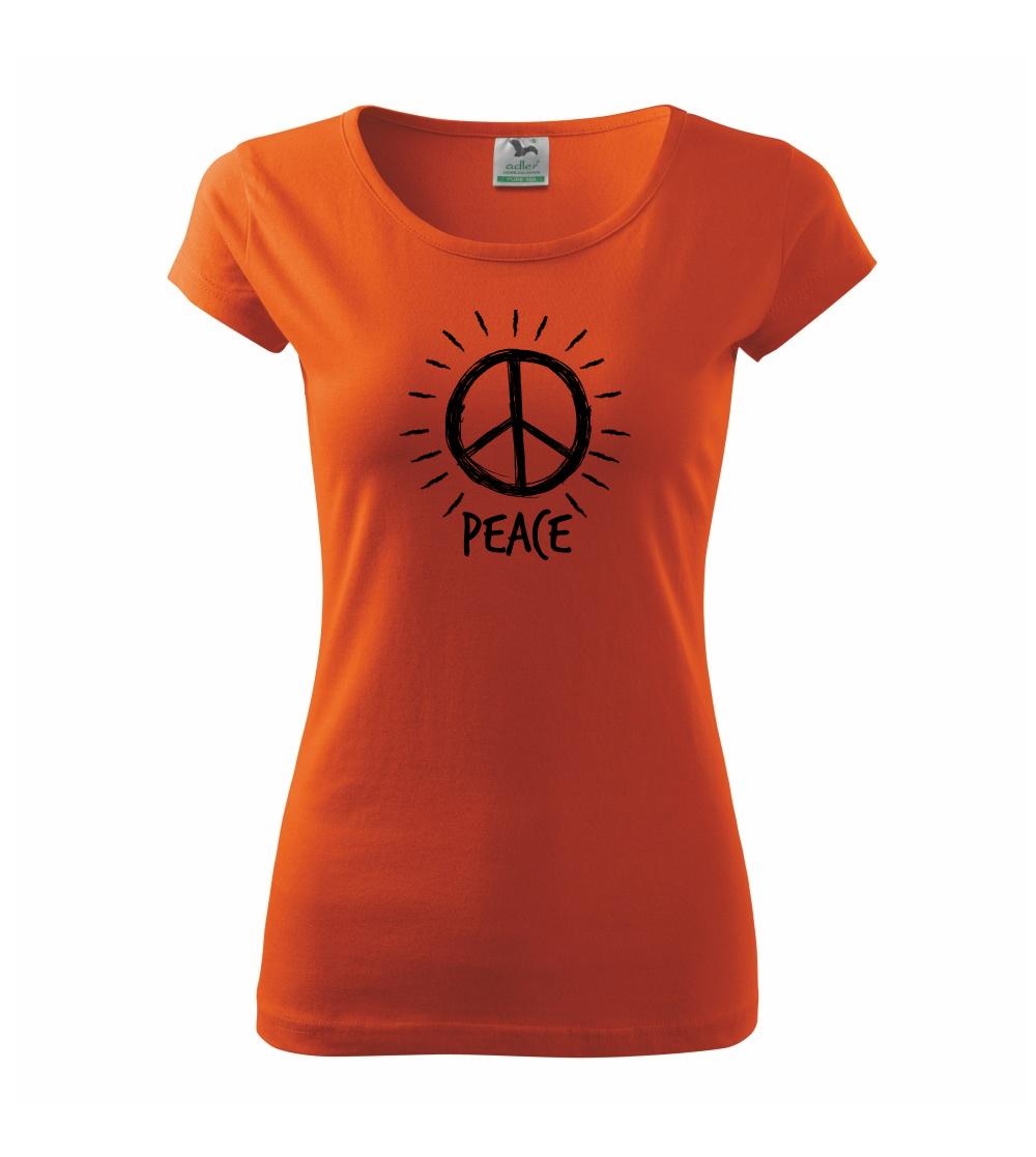 Peace symbol čiernobiely