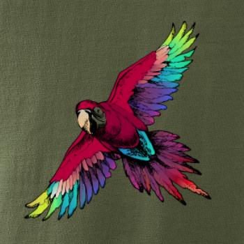 Papagáj kreslený letiaci