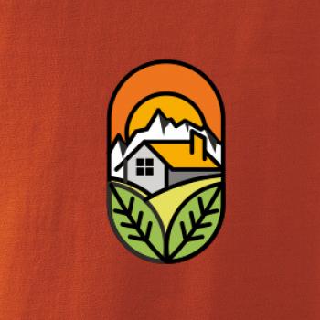 Chalupa pri západe slnka Chalupa pri západe slnka