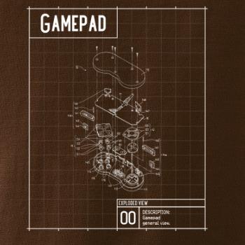 Nákres Gamepad rozobratý