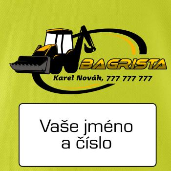 Bagrista v kruhu - vlastný nápis Bagrista v kruhu - vlastný nápis