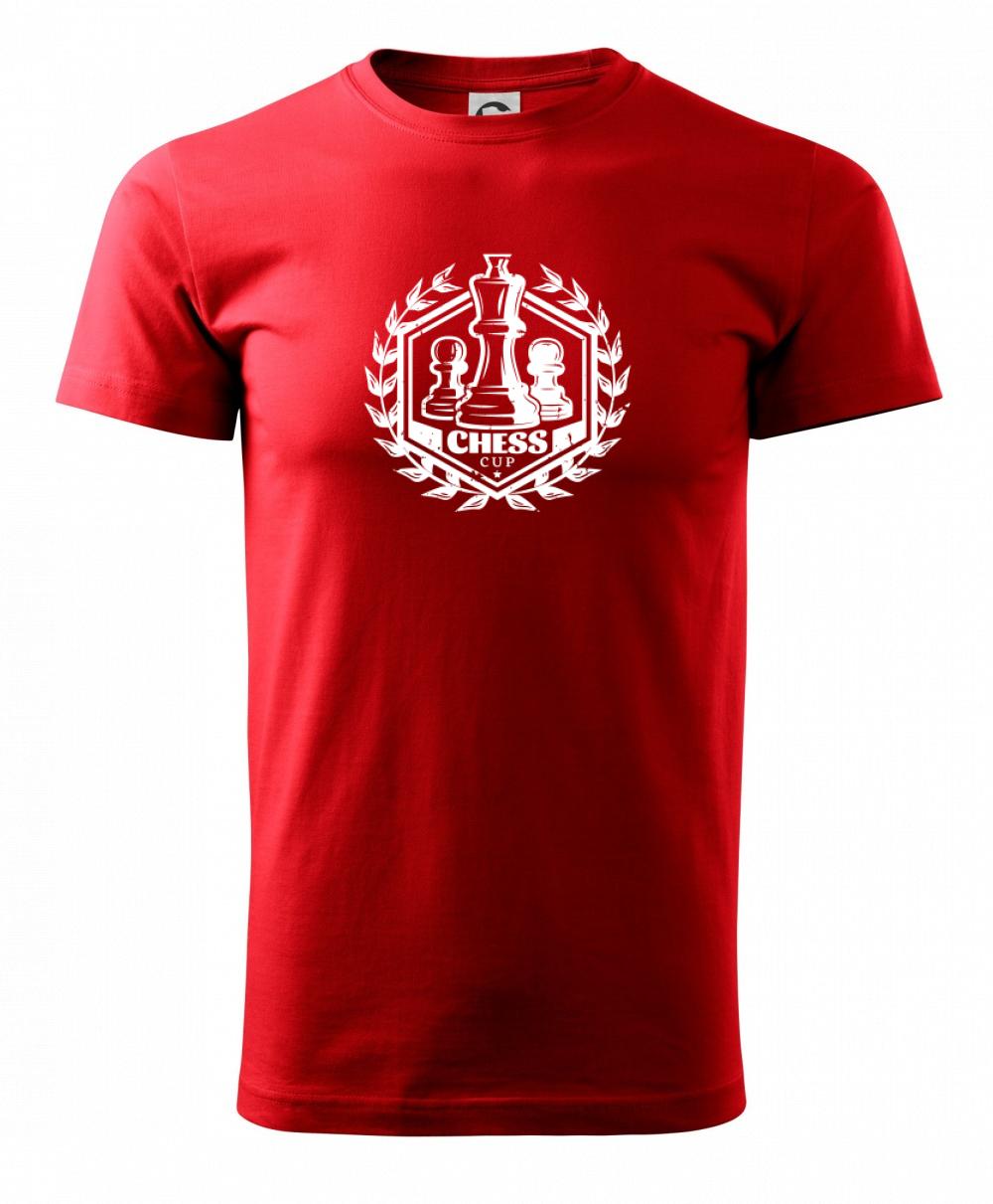 Tričká a mikiny so spoločenskými hrami  - Chess cup - pohár - Tričko extra veľké  (5-8XL)