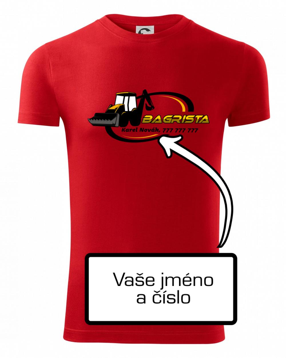 Bagrista v kruhu - vlastný nápis Bagrista v kruhu - vlastný nápis