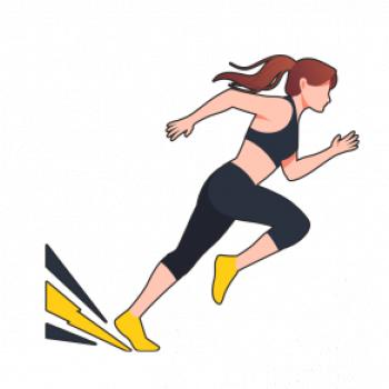 Behanie - žena štartuje