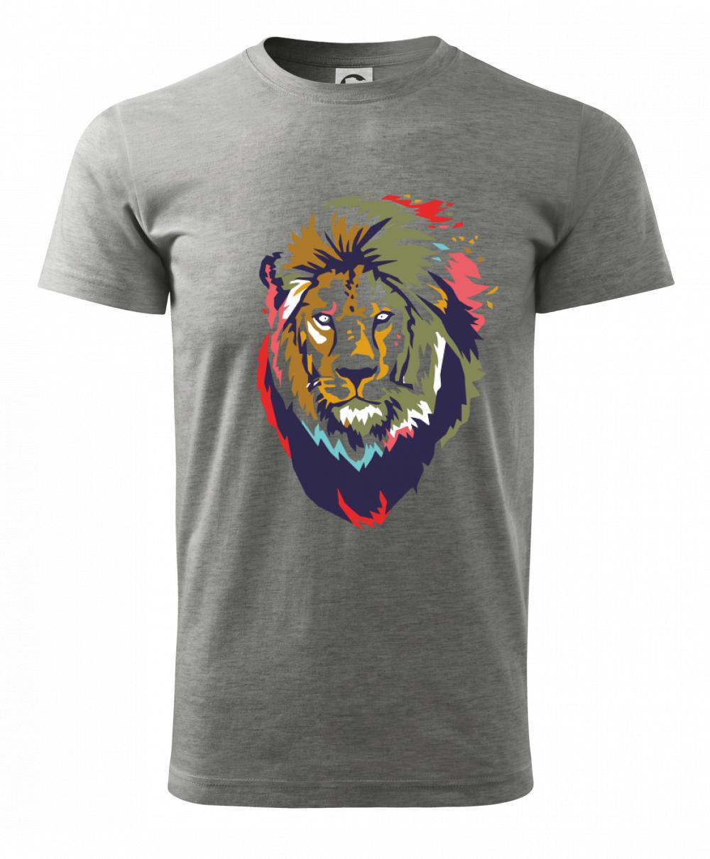 Hlava leva kreslená jednoduchá Hlava leva kreslená jednoduchá