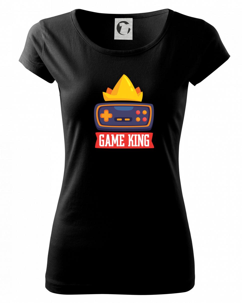 Tričká pre ajťákov - Game king - kreslený - Dámske tričko Pure