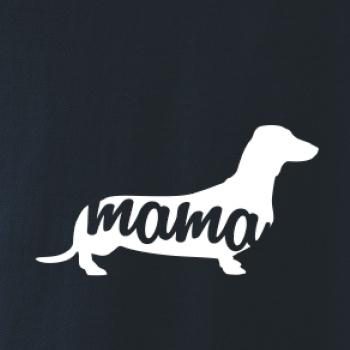 Jazvečík krátkosrstý mama obrys