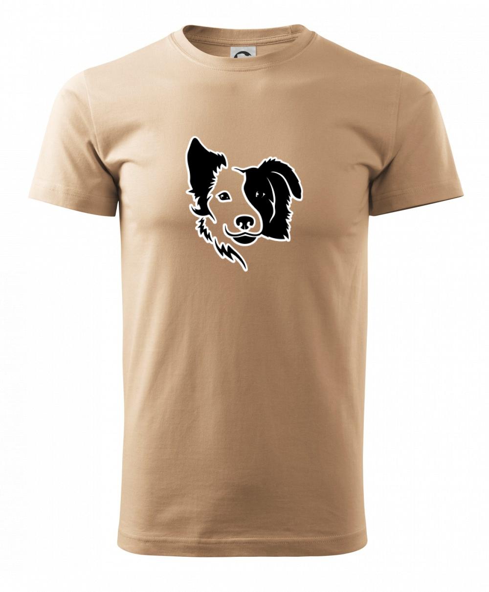 Border kólia obrys hlavy Border kólia obrys hlavy