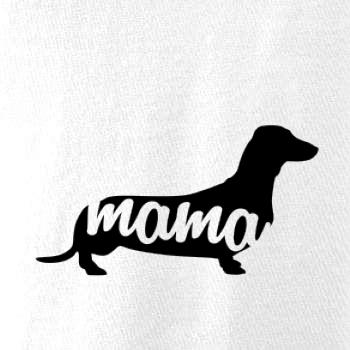 Jazvečík krátkosrstý mama obrys