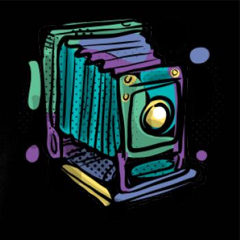 Foťák farebný starý - jedna šošovka Foťák farebný starý - jedna šošovka