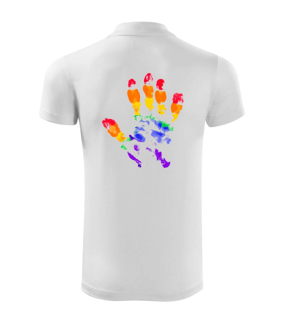 LGBT hand print LGBT hand print