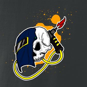 Zvárač - kreslená lebka