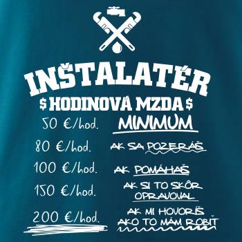Hodinová mzda Inštalatér