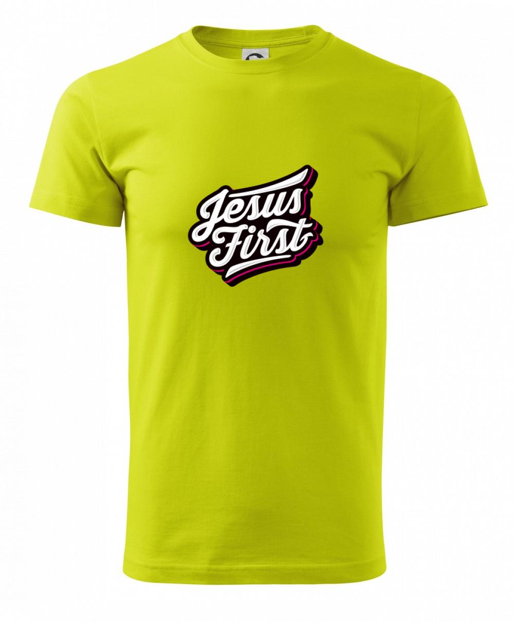 Jesus first biely nápis Jesus first biely nápis