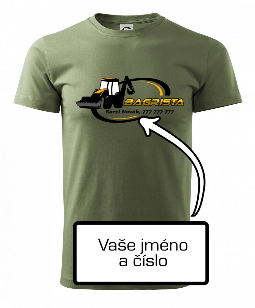 Bagrista v kruhu - vlastný nápis Bagrista v kruhu - vlastný nápis