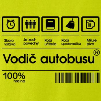 Čiarový kód - Vodič autobusu / Vodička autobusu