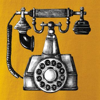 Telefón starý kreslený