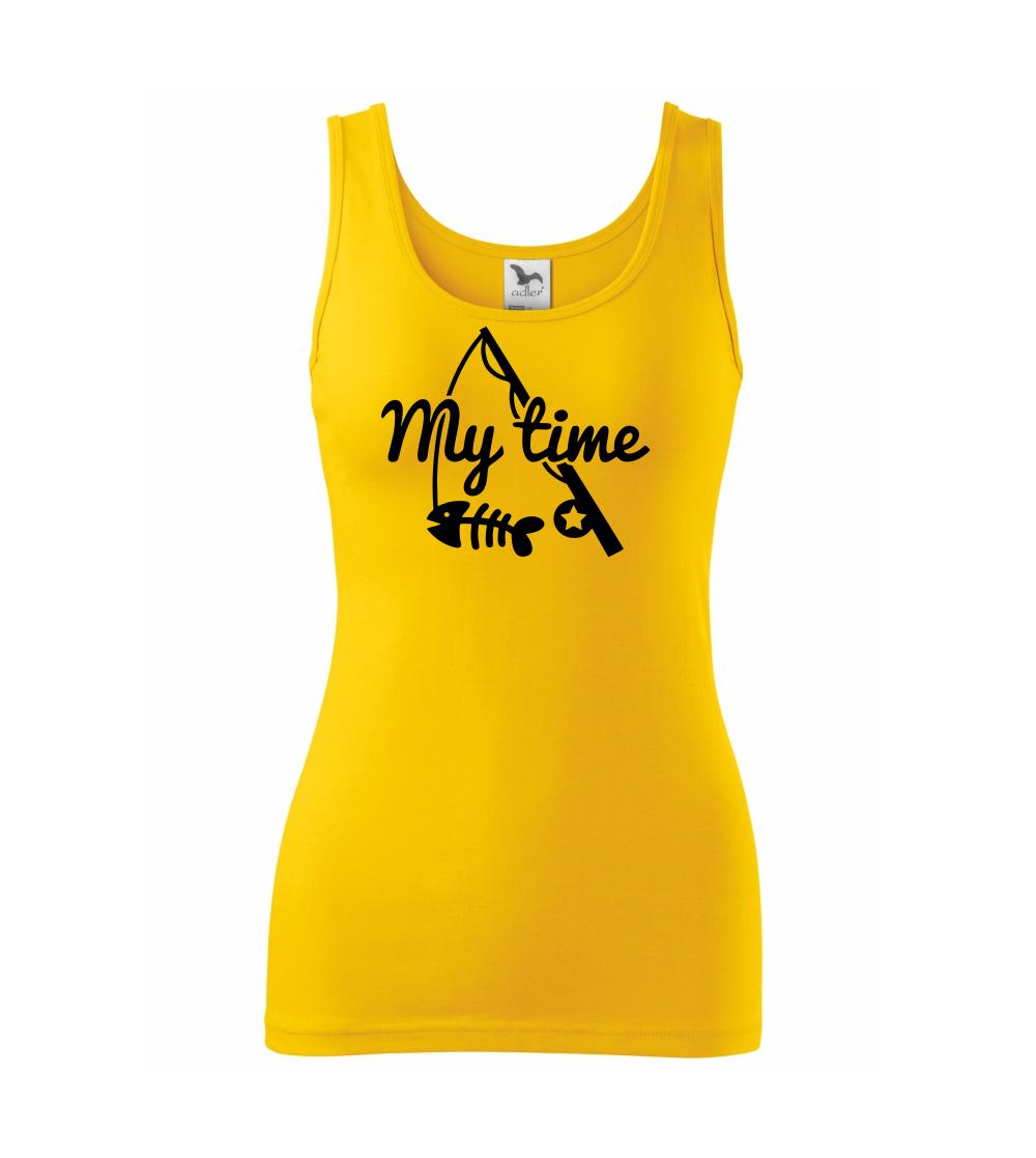 Tričká pre rybárov s potlačou - Rybárčenie - My time - Dámske tielko