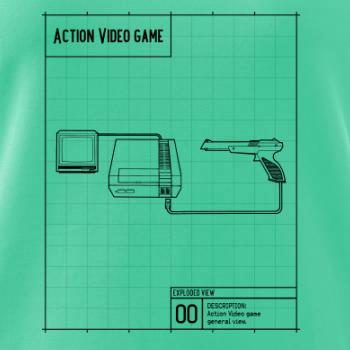 Nákres videohra so zbraňou