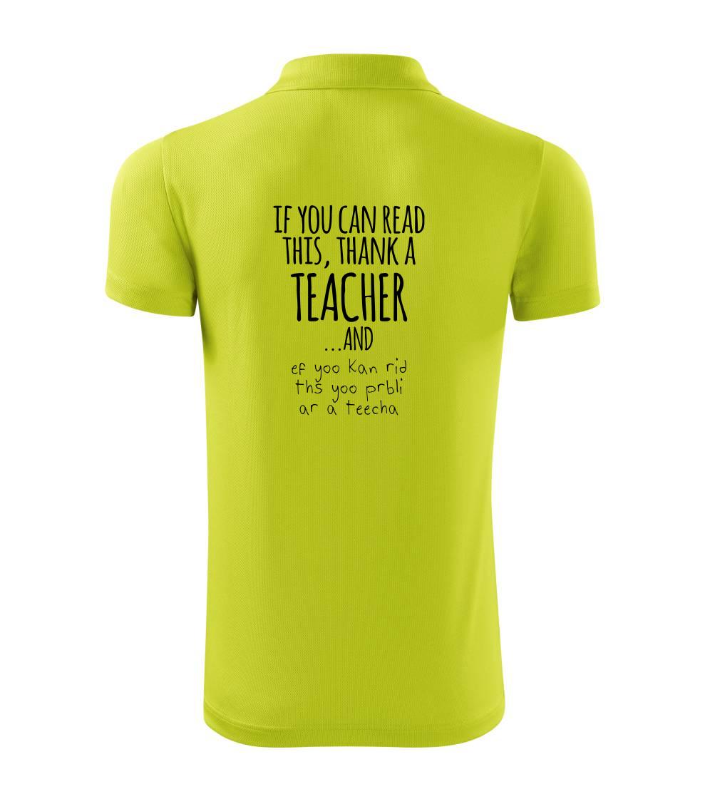 If you can read this - teacher