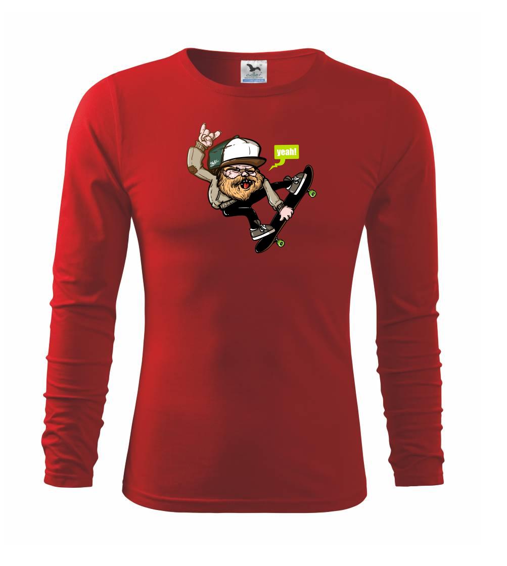 Longboard a Skatebord - Skate lumberjack - Tričko detské Long Sleeve