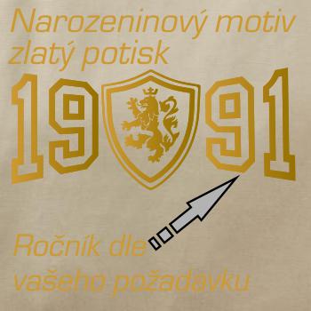 Narodeninový motív - znak - zlatá potlač