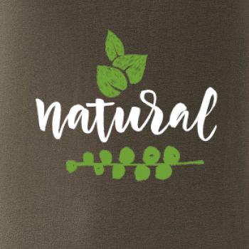 Natural - nápis v listech