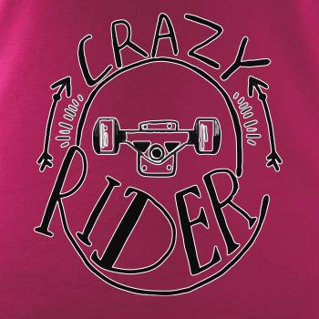 Crazy skateboard rider