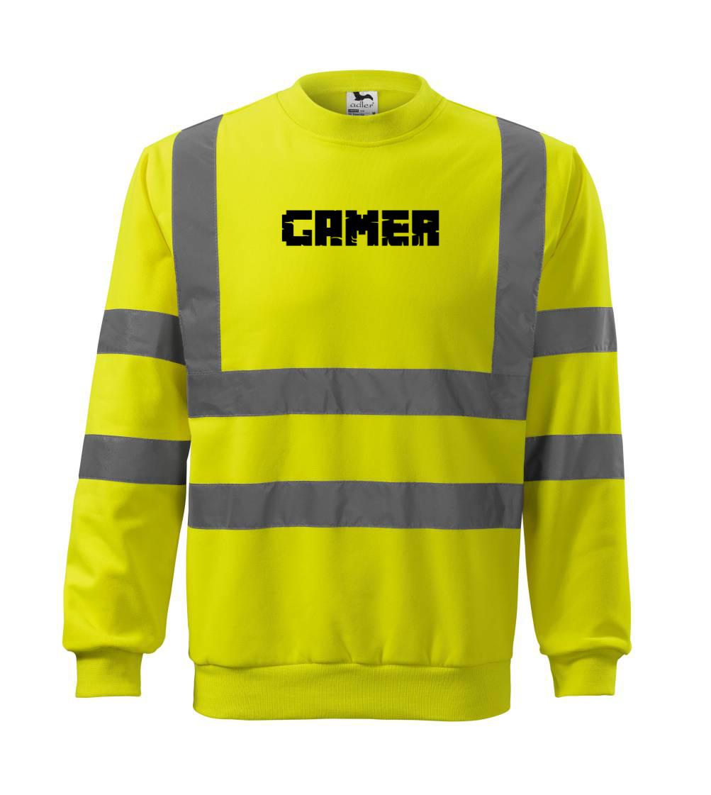 Tričká pre ajťákov - Gamer nápis - Reflexná mikina