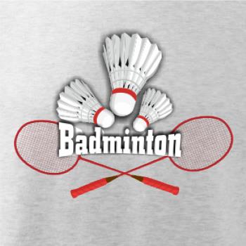 Bedminton - nápis s košíkmi