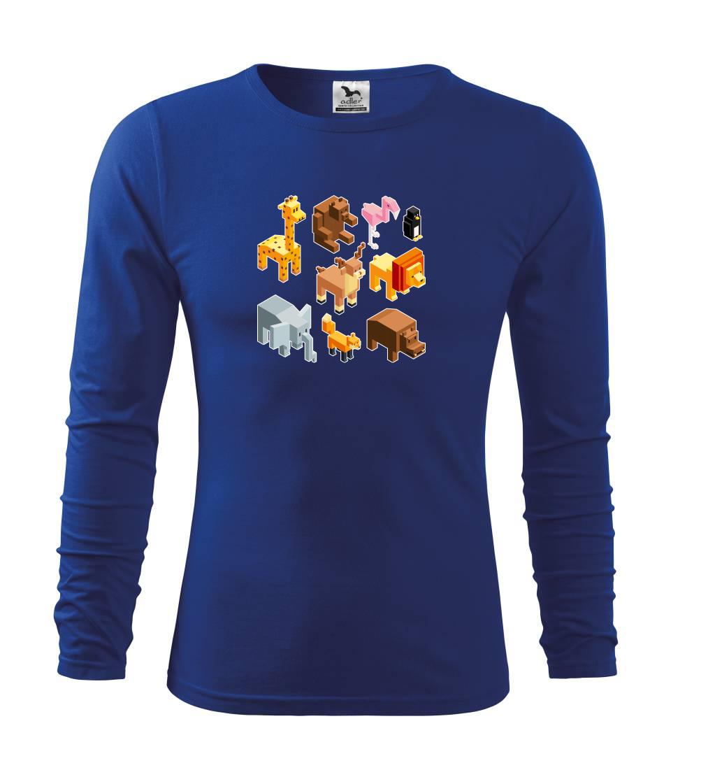 Tričká so zvieratami - 3D zvieratká - Tričko s dlhým rukávom FIT-T long sleeve