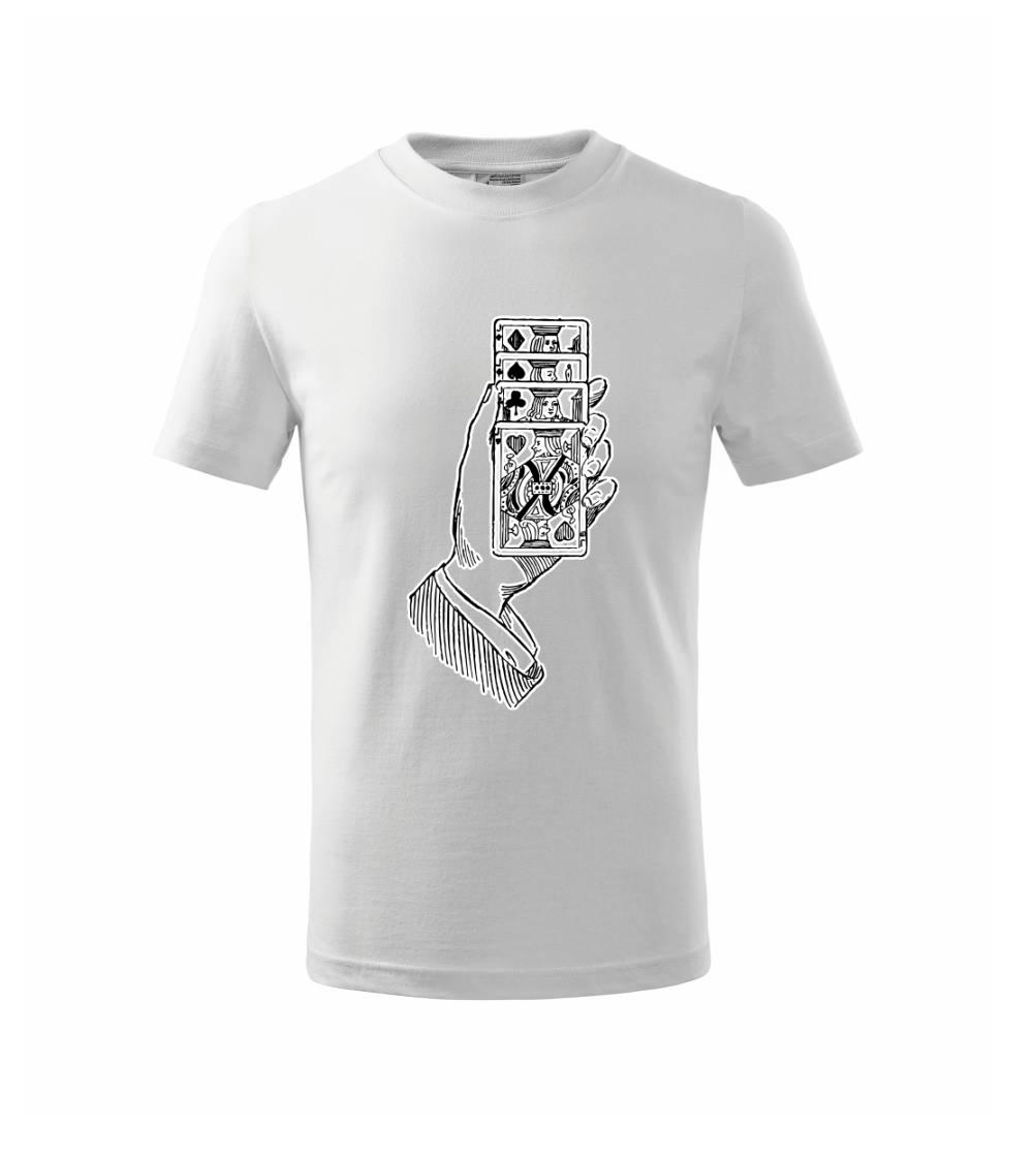 Poker ruka s kartami