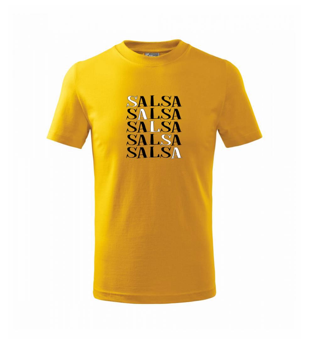Tričká pre tanečníkov salsy - Salsa nápis - Tričko detské bavlnené