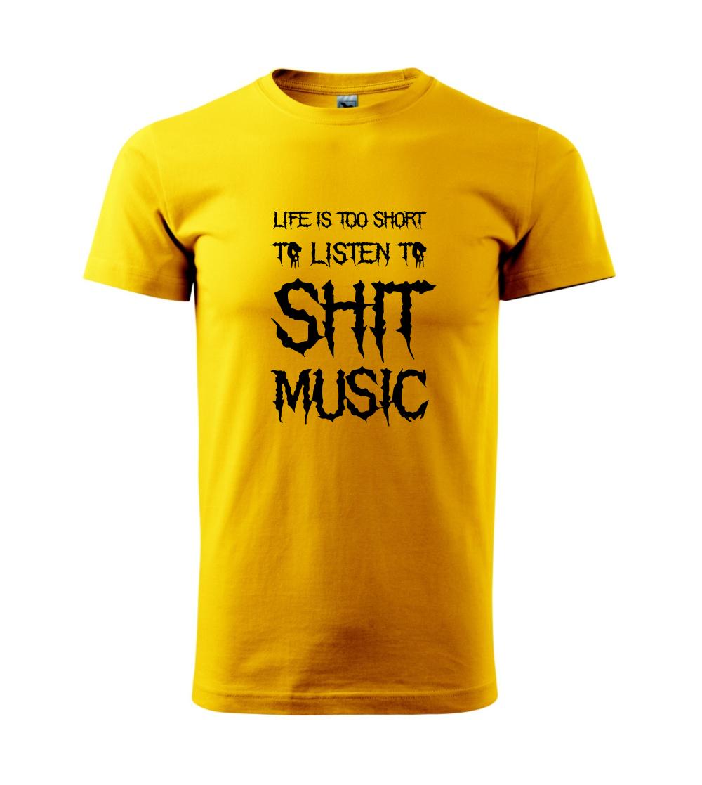 Metal font - listen music (Hana-creative) - Klasické pánske tričko vyššej gramáže
